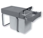 Cubo Basura 20L Extraible Gris 8488921